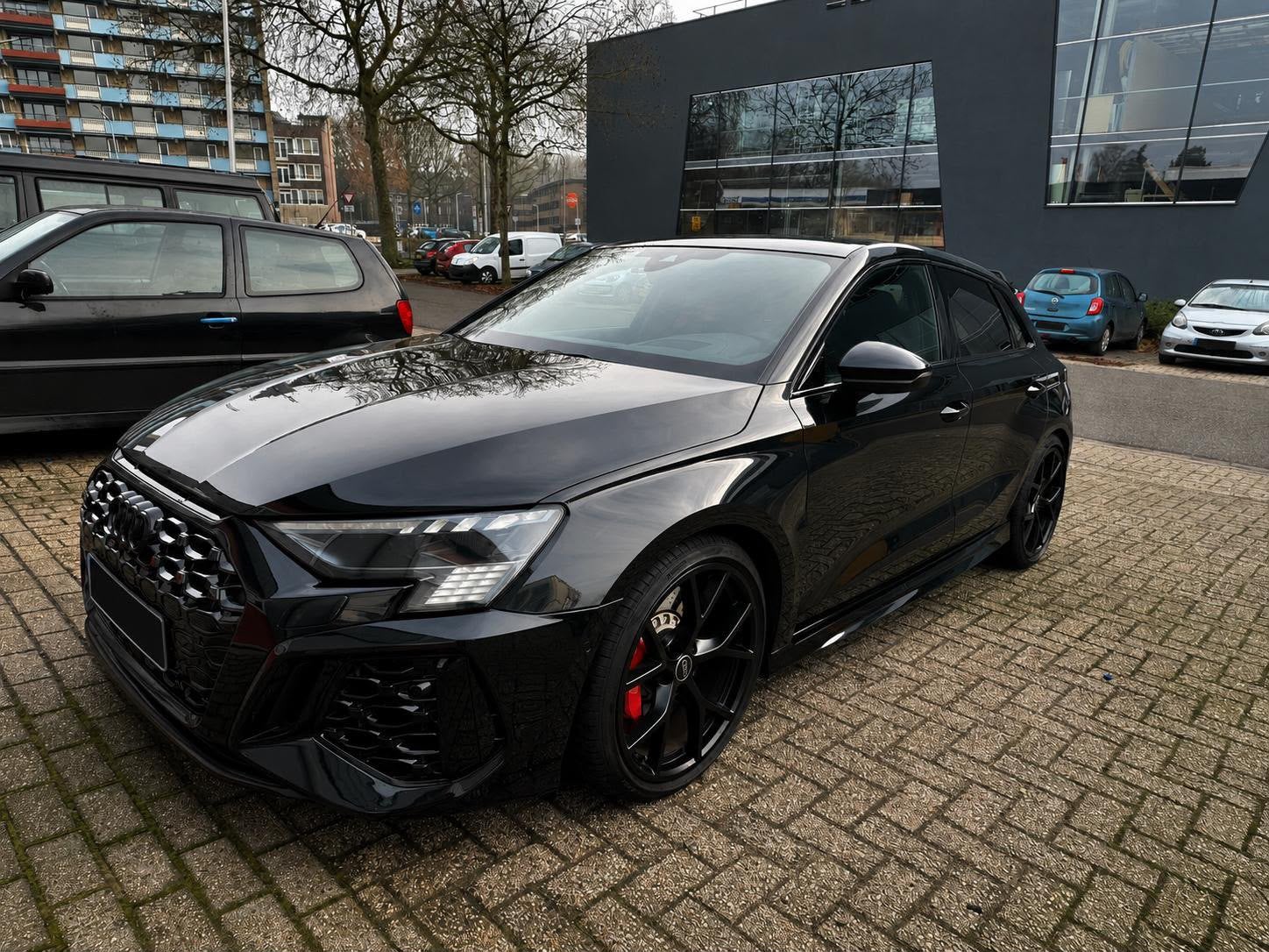 Audi RS3 Sportback 2.5 TFSI 2022 Quattro 400PK|PANO|KEY|HUD|, Auto's, Automaat, RS3, Zwart, Bedrijf
