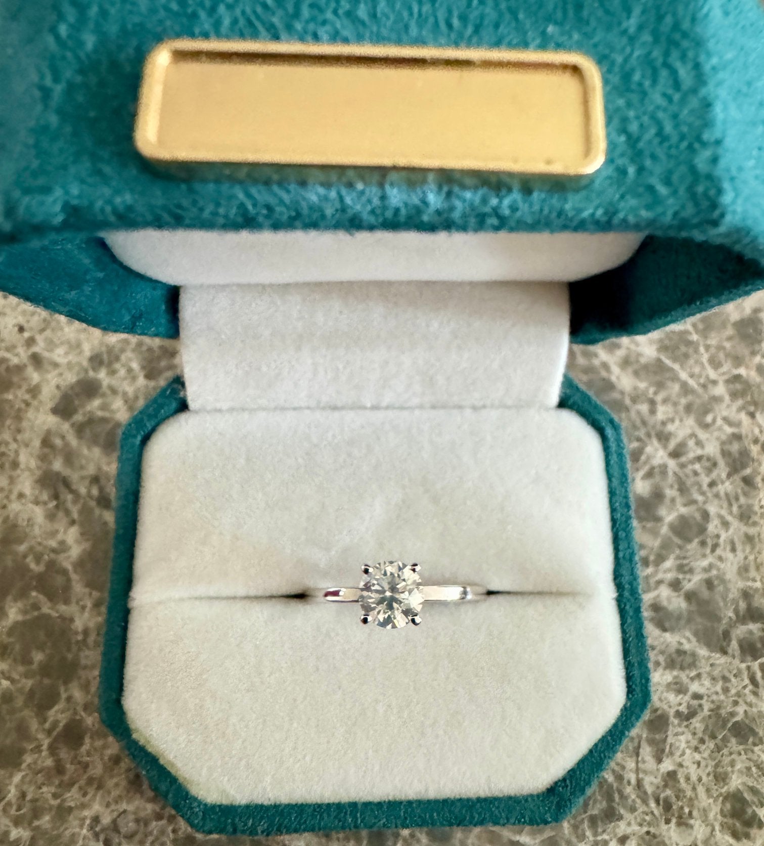 Verlovingsring 14k WitGoud -natuurlijke diamant 1,01ct NIEUW, Sieraden, Tassen en Uiterlijk, Ringen, Wit, Nieuw, Ophalen of Verzenden