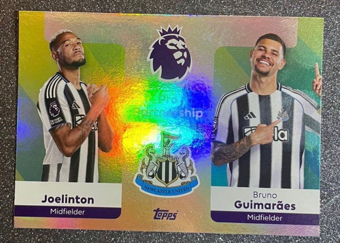 Topps Prem League 25/26 PRO PARTNERSHIP JOELINTON/GUIMARÃES, Verzenden, Zo goed als nieuw, Plaatje