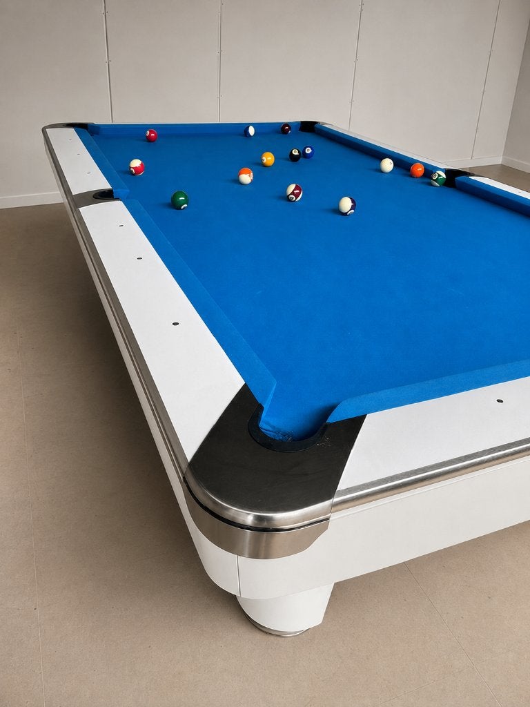 Professionele 9ft pooltafel met leisteen en accessoires, Ophalen, Zo goed als nieuw, Pooltafel