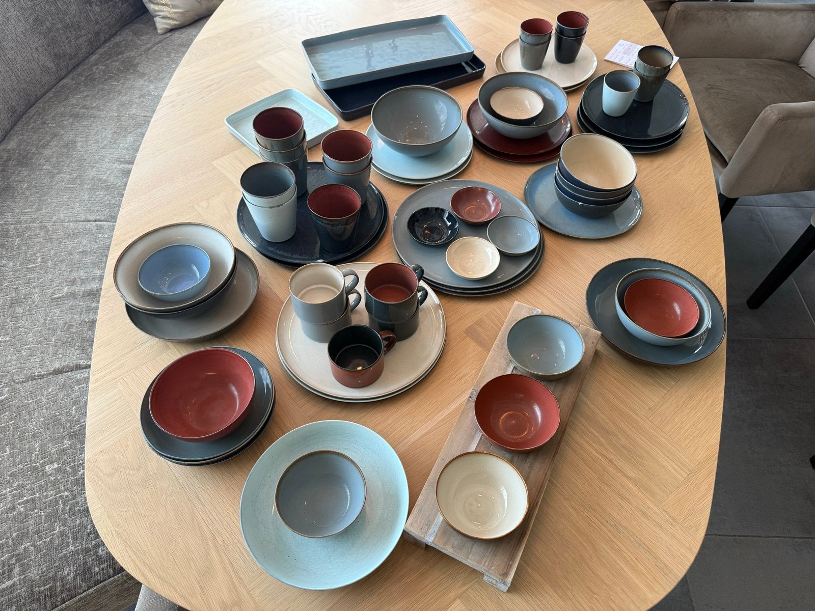 Compleet Serax Terres de Reves servies, Gebruikt, Overige merken, Keramiek, Ophalen of Verzenden