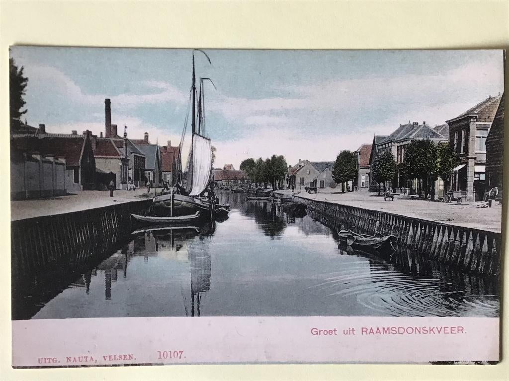 Raamsdonkveer Groet uit ca 1905, Verzamelen, Ansichtkaarten | Nederland, Verzenden, Voor 1920, Ongelopen, Noord-Brabant