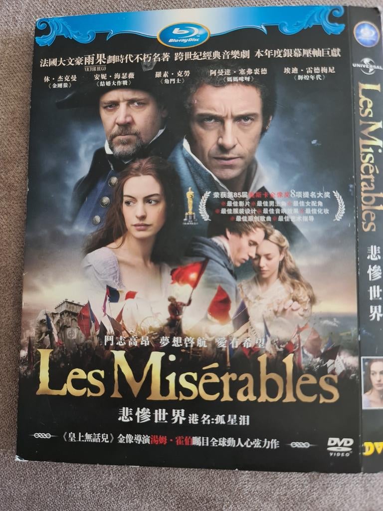 Les Misérables - DVD (2012) - Muzikale Drama Klassie, Vanaf 12 jaar, Ophalen of Verzenden, Gebruikt, Drama