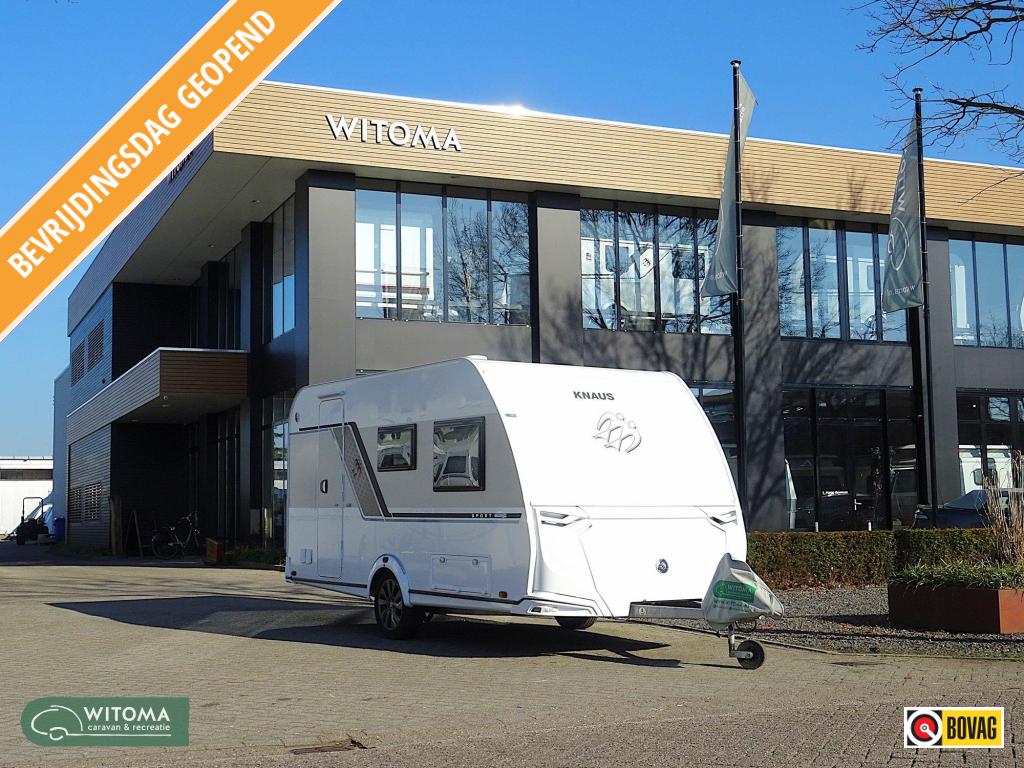 Knaus Sport E-Power Selection 420 QD Met airco en voortent, Caravans en Kamperen, Bedrijf, Treinzit, Tot en met 3, 4 tot 5 meter