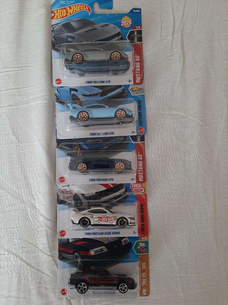 Hotwheels Ford mustang setje., Ophalen of Verzenden, Nieuw, Auto