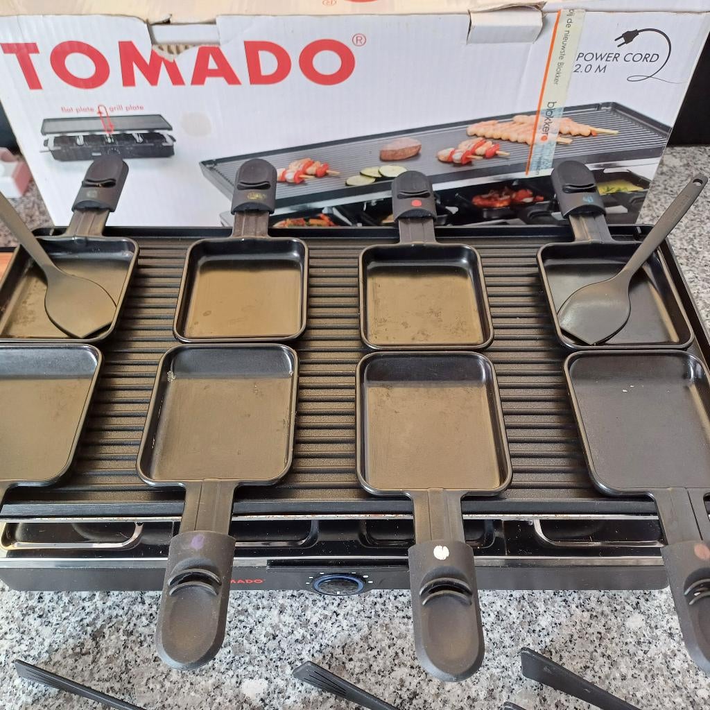 Tomado Gourmetset/Racelette, Ophalen, Gebruikt, 8 personen of meer