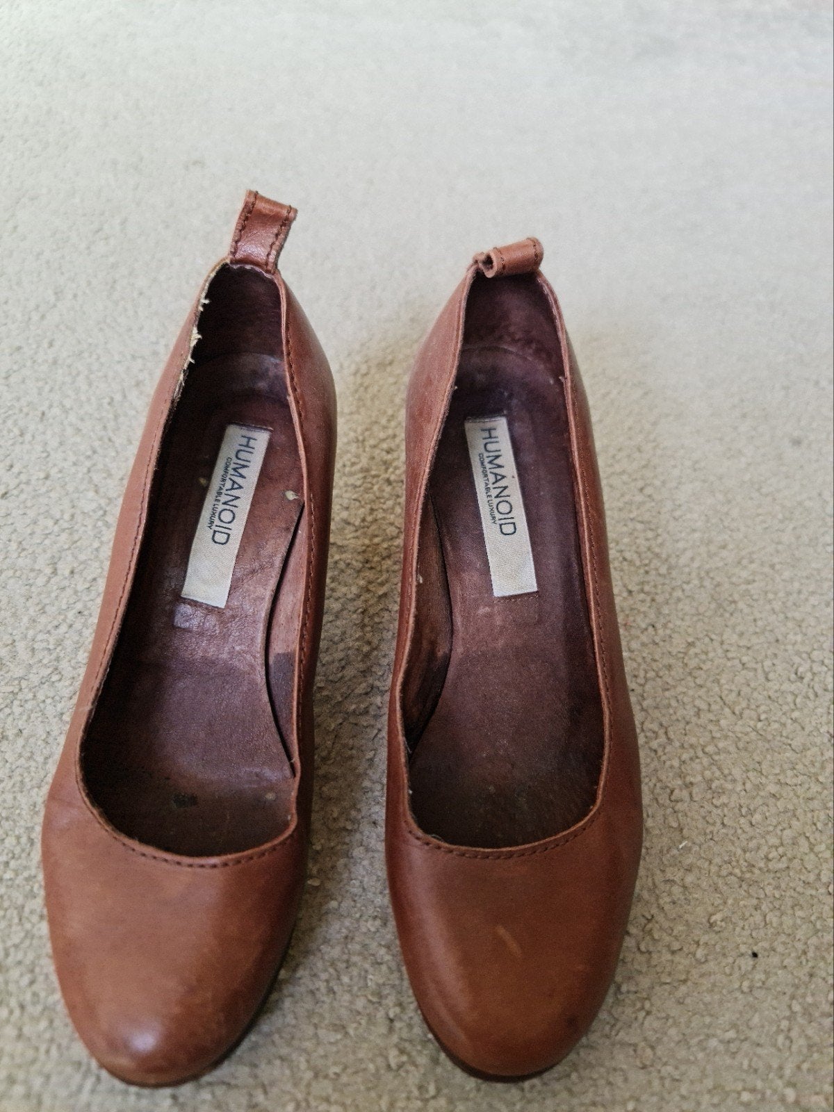 Humainod bruine pumps mt 37, Pumps, Humanoid, Bruin, Ophalen of Verzenden