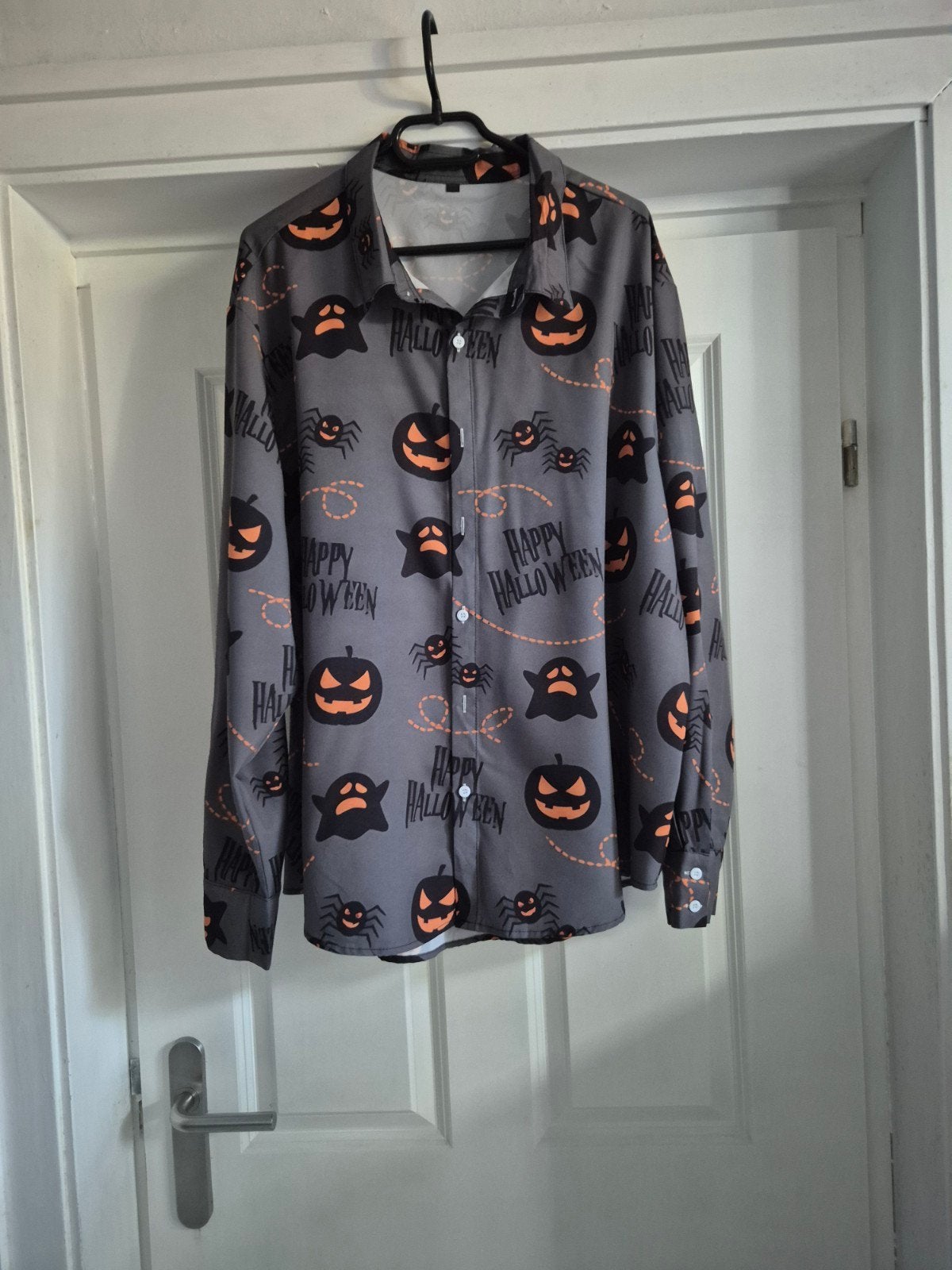 Heren halloween overhemd maat 2XL, Ophalen, Zo goed als nieuw, Overige maten, Halloween