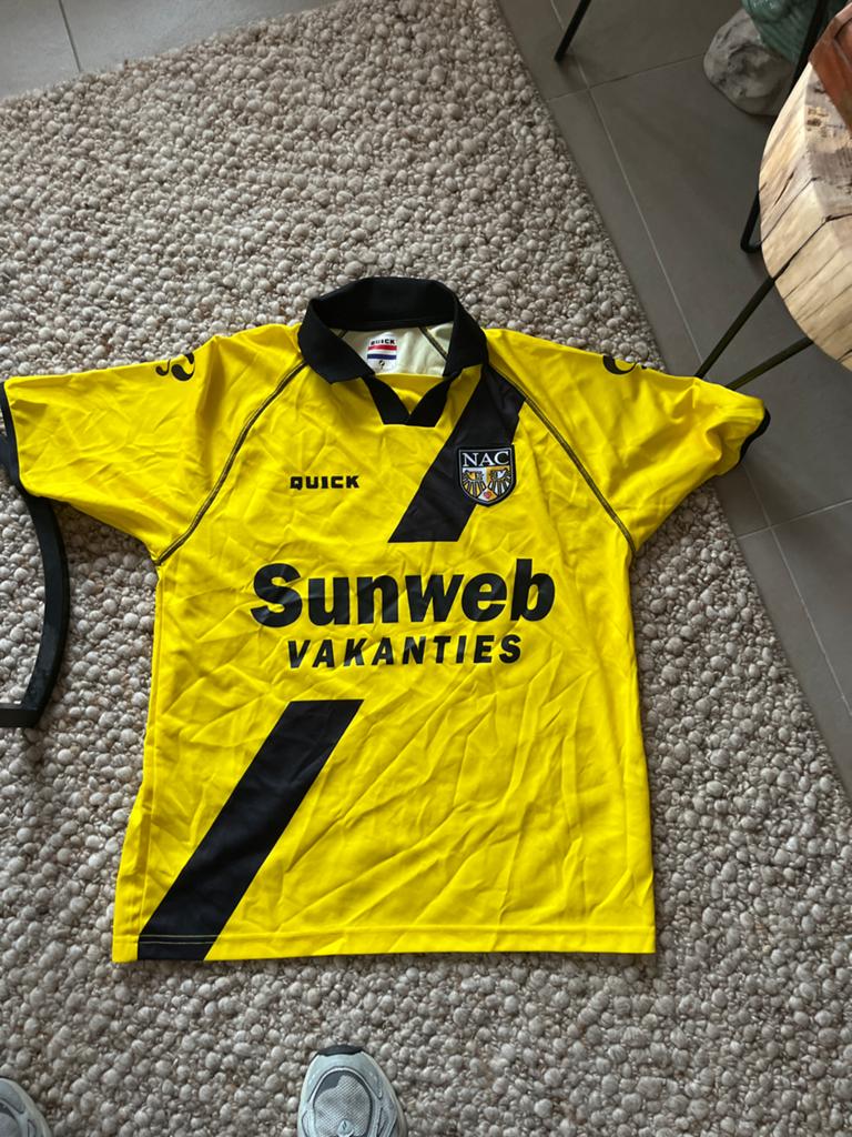 NAC Breda Thuisshirt Maat L - Quick Sunweb Vakanties, Sport en Fitness, Voetbal, Maat L, Ophalen of Verzenden, Gebruikt, Shirt