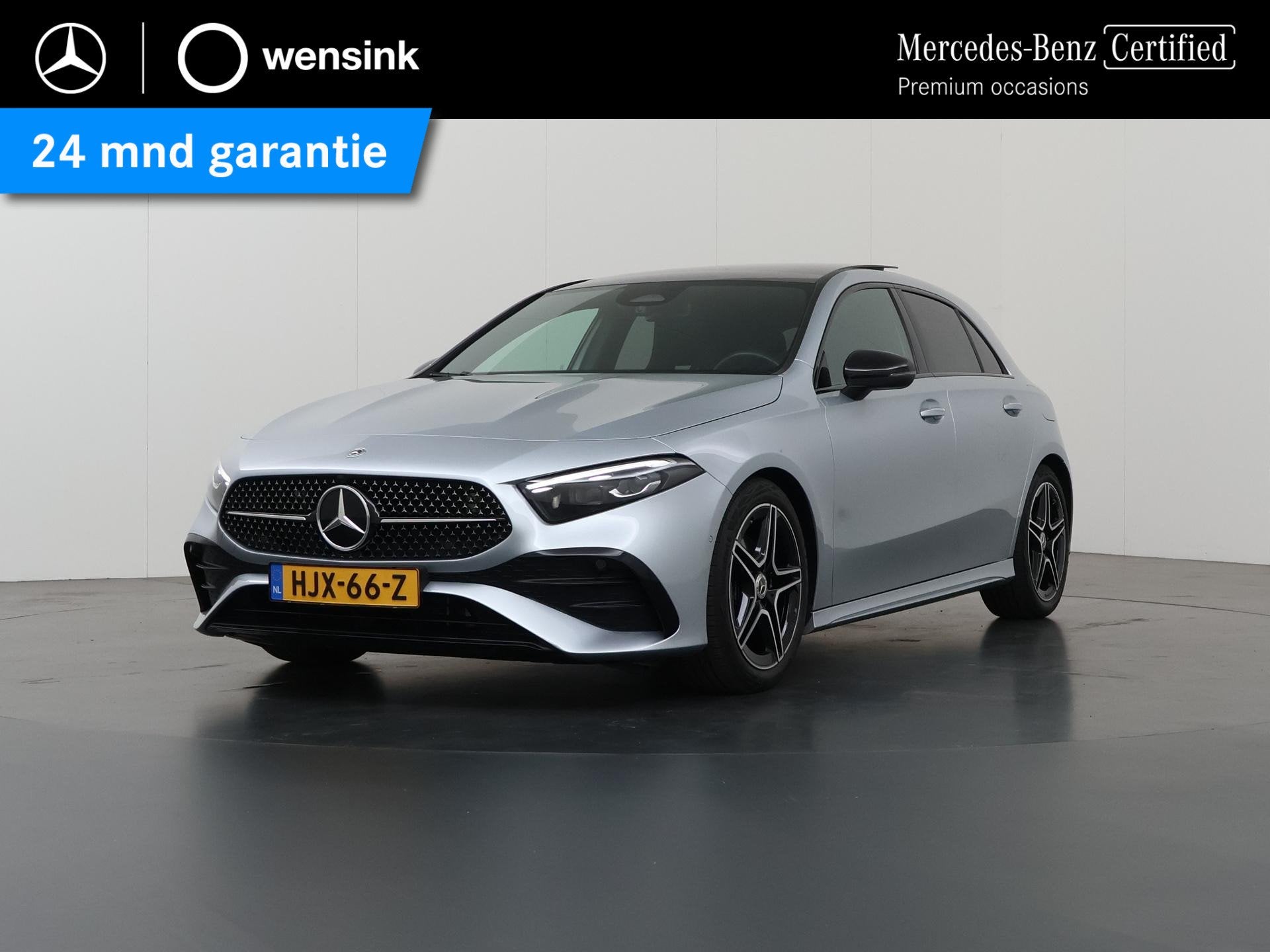 Mercedes-Benz A-klasse 180 Star Edition AMG Line | Nightpakk, Auto's, 136 pk, Gebruikt, 4 cilinders, Leder en Stof