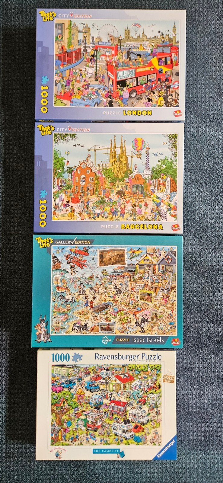 That's Life en Ravensburger puzzels, Ophalen of Verzenden, 500 t/m 1500 stukjes, Gebruikt, Legpuzzel