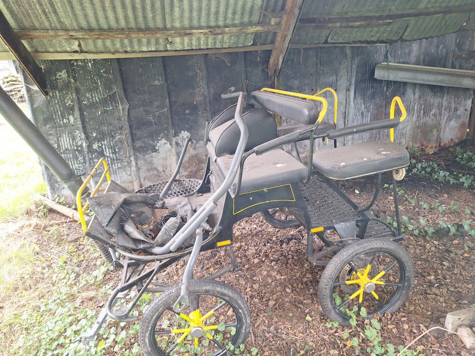 Menwagen - shet/pony - enkelspan en tweespan, Ophalen, Shetlander