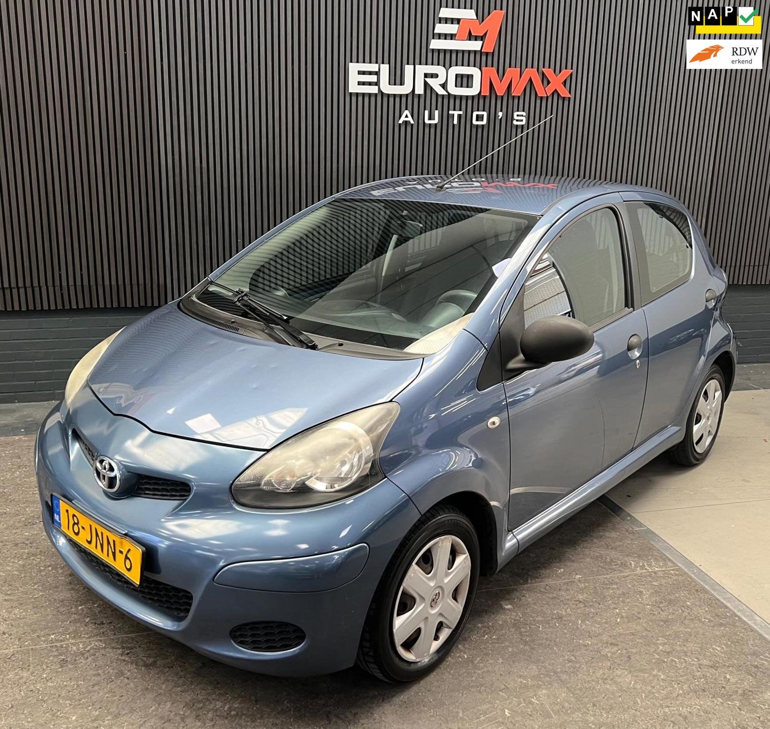 Toyota Aygo 1.0-12V Access 1e Eigenaar - NAP, Auto's, Voorwielaandrijving, Stof, Zwart, 68 pk