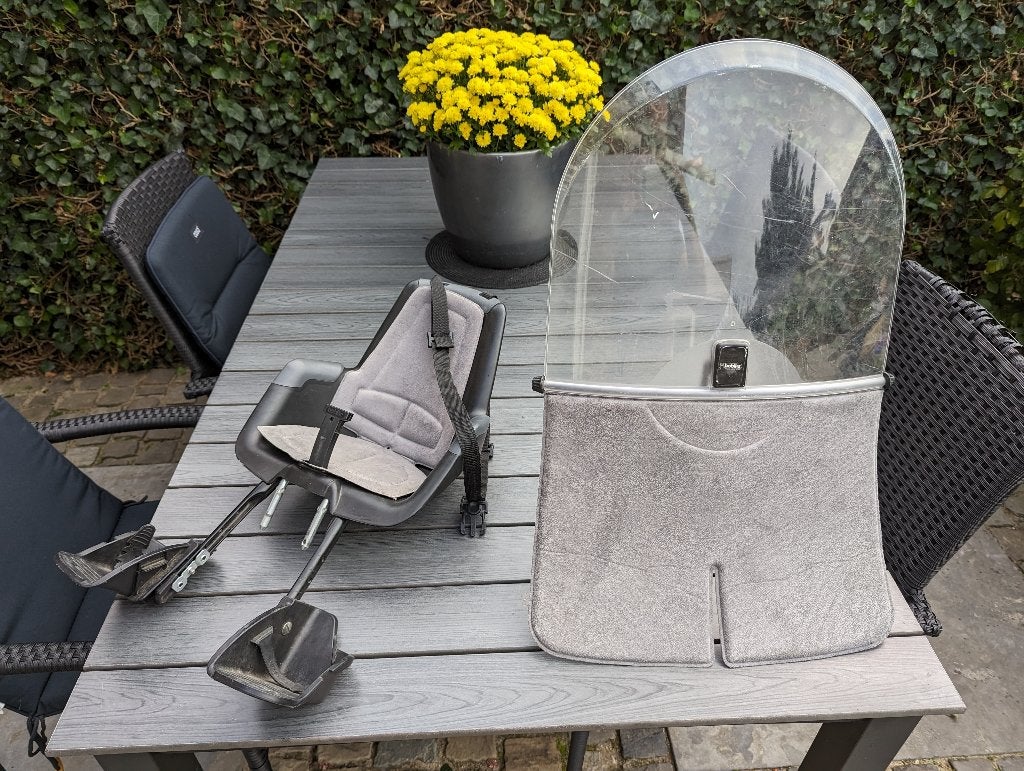 Kinderzitje voor, inclusief windscherm, Ophalen, 0 t/m 18 kg, Voorzitje, Bobike