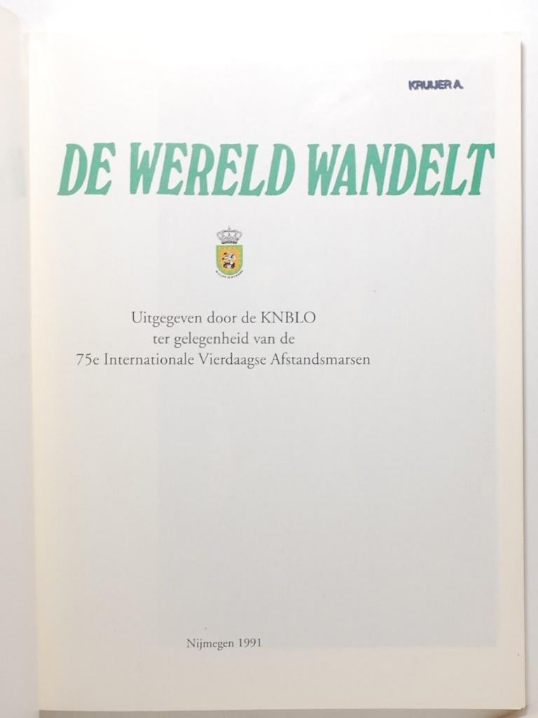 Geschiedenis Internationale Vierdaagse Afstandsmarsen, Verzenden, Zo goed als nieuw, Lopen en Fietsen