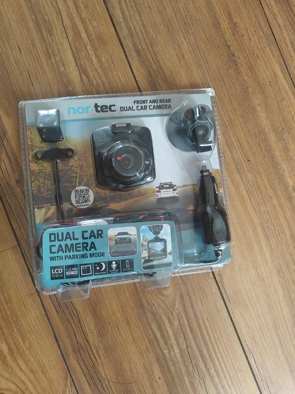 Nor-Tec Dual Car Camera met Parkeermodus, Auto diversen, Dashcams, Ophalen of Verzenden, Nieuw