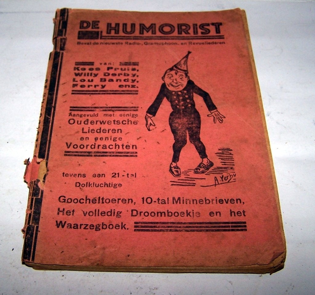 Antiek zeldzaam jaren '20 boekje "De Humorist". Compleet., Ophalen of Verzenden