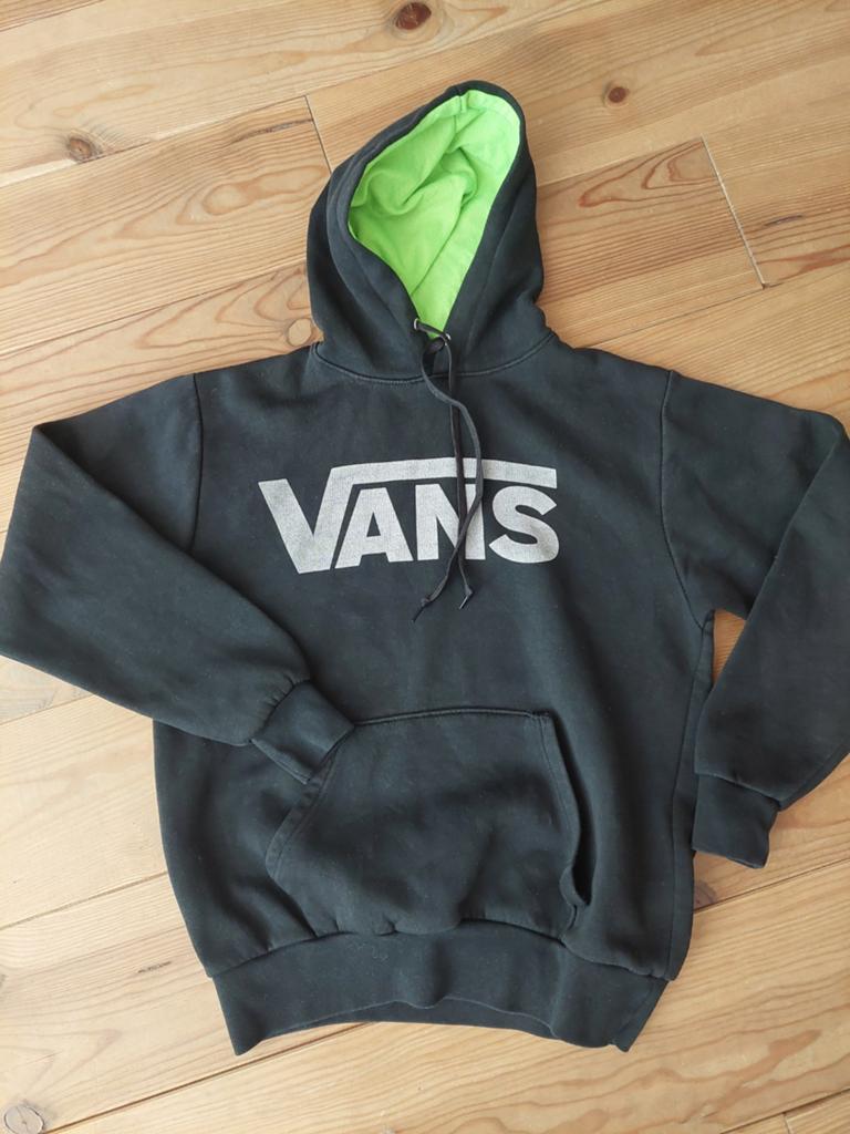 Vans Hoodie Zwart met Groene Capuchon Small/Medium, Zwart, Overige maten, Ophalen of Verzenden, Vans