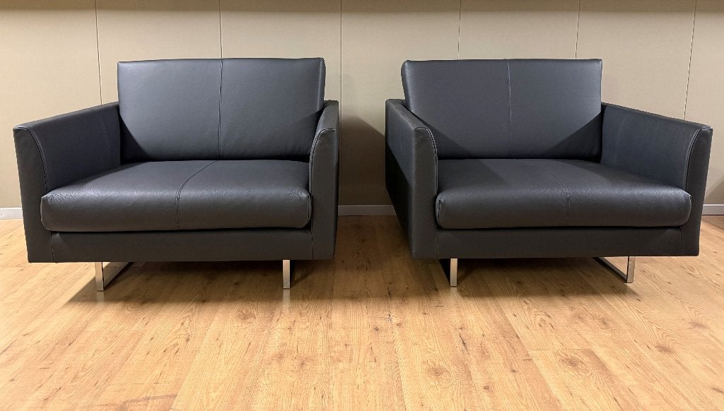 Montis Axel loveseat // fauteuil - refurbished nieuw leer, Nieuw, 75 tot 100 cm, Ophalen of Verzenden, Montis Design