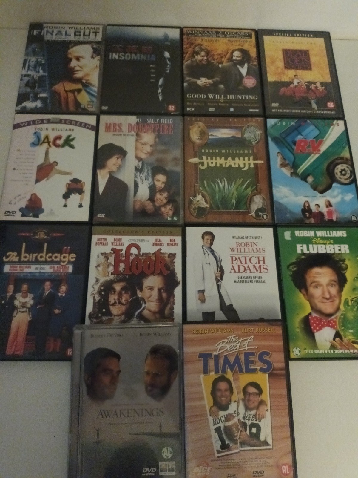 14 dvds Robin Williams, Cd's en Dvd's, Alle leeftijden, Ophalen of Verzenden, Zo goed als nieuw