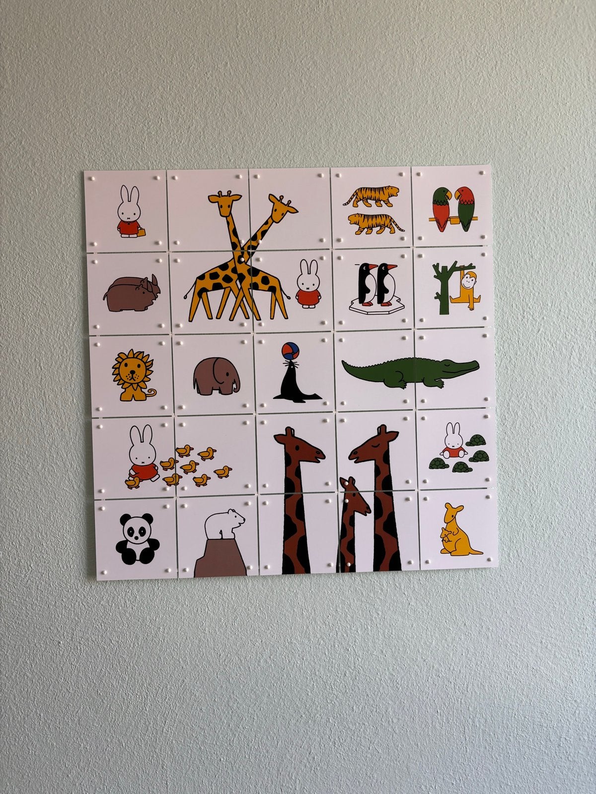 IXXI Nijntje Dierentuin Wanddecoratie - 50x50 cm, Meerkleurig, Nieuw, Ophalen of Verzenden, Wandbord of Wandpaneel