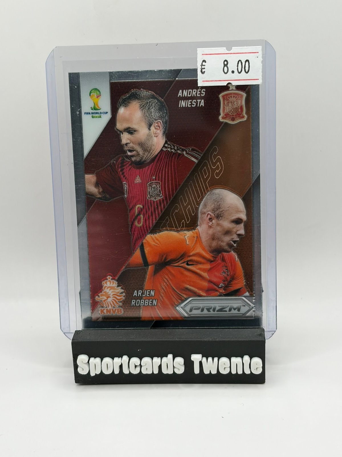 Arjen robben / Iniesta - Panini Select 2014 - nederland, Ophalen of Verzenden, Zo goed als nieuw, Plaatje