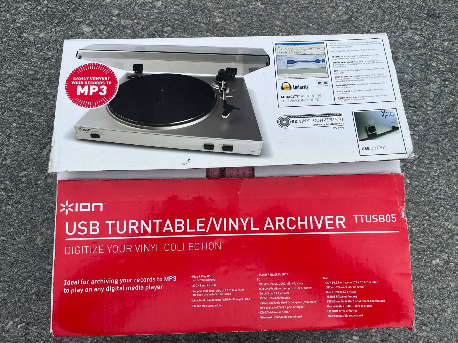 Ion USB Platenspeler TTUSB05 - Digitaliseer je vinyl, Overige merken, Ophalen of Verzenden, Zo goed als nieuw, USB-aansluiting