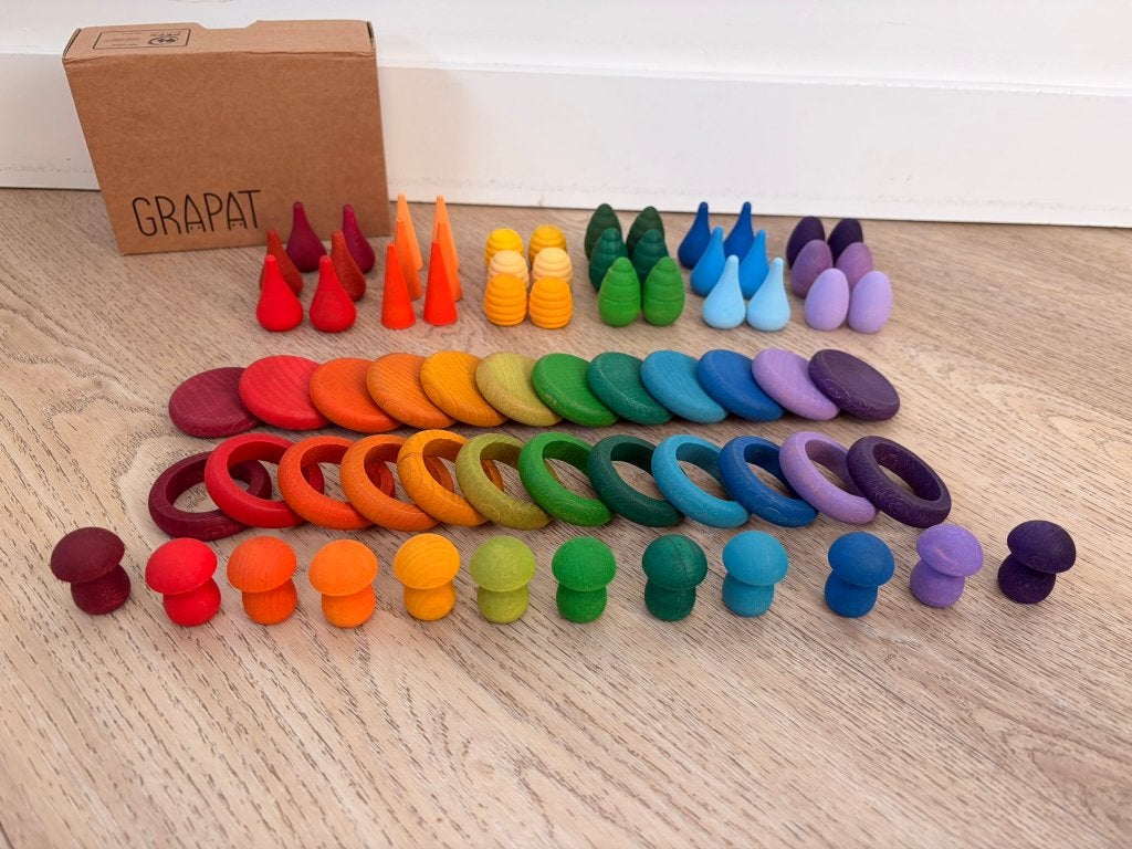Grote grapat mix regenboog mandela 72 stuks, Ophalen of Verzenden, Nieuw