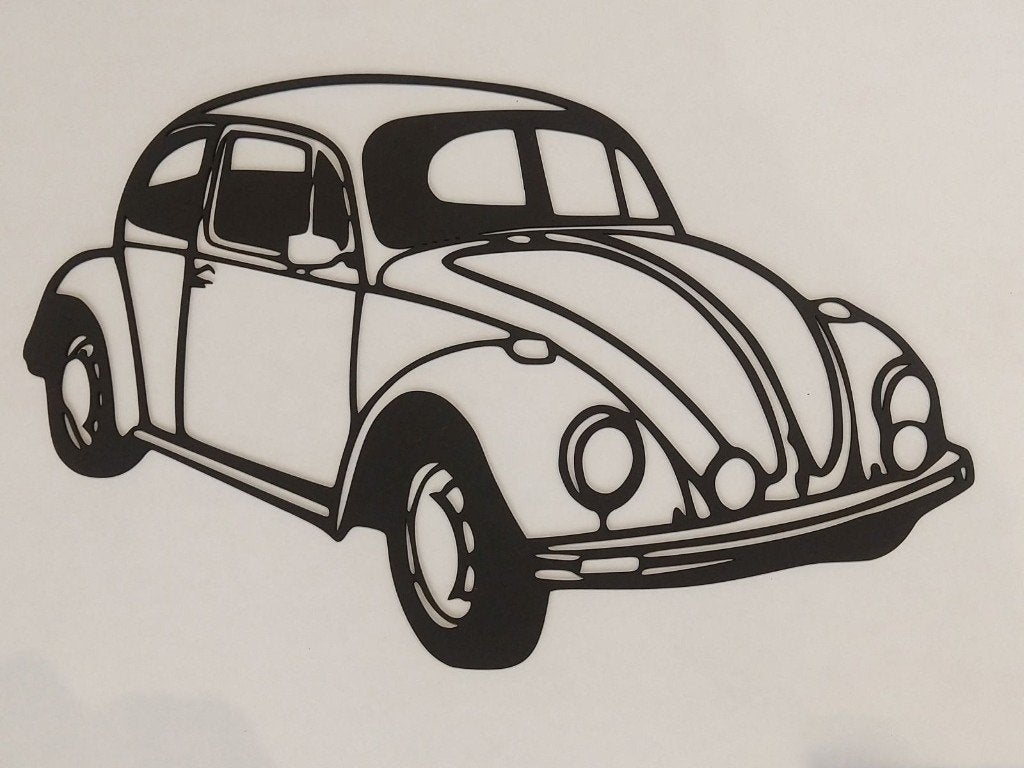 Silhouette retro auto nieuw, Ophalen, Nieuw