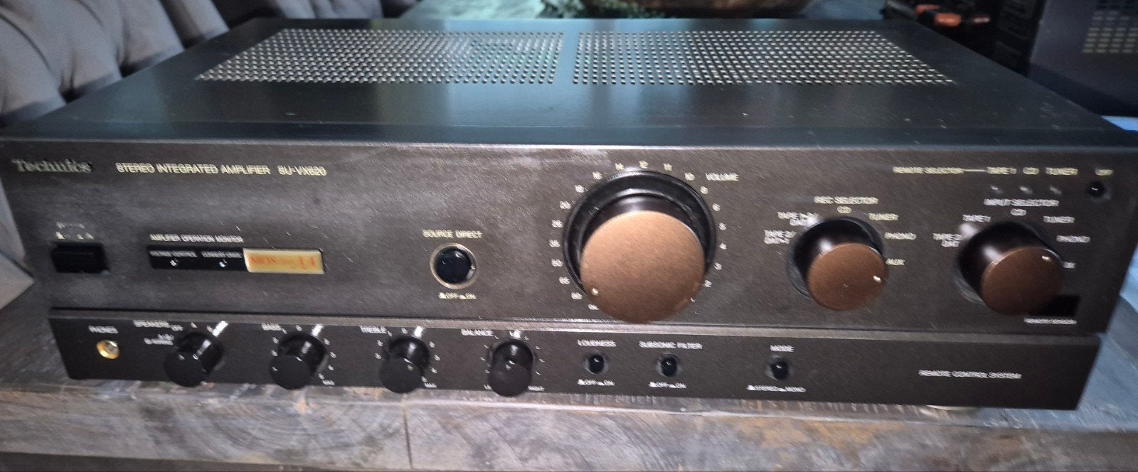 Technics SU-VX620 Stereo Geïntegreerde Versterker, Overige merken, Gebruikt, Ophalen of Verzenden, 60 tot 120 watt