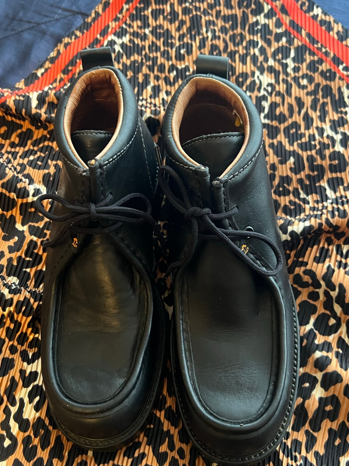 Panama Jack zwarte leren veterschoenen, maat 40, Ophalen of Verzenden, Zo goed als nieuw, Zwart, Lage of Enkellaarzen