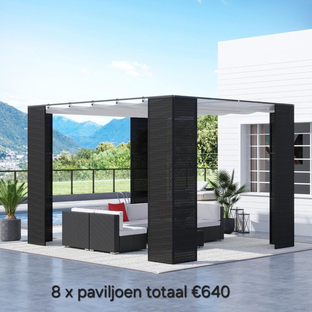 Paviljoen met uitschuifbaar dak, Tuin en Terras, Ophalen, Nieuw, Minder dan 5 meter, Paviljoen