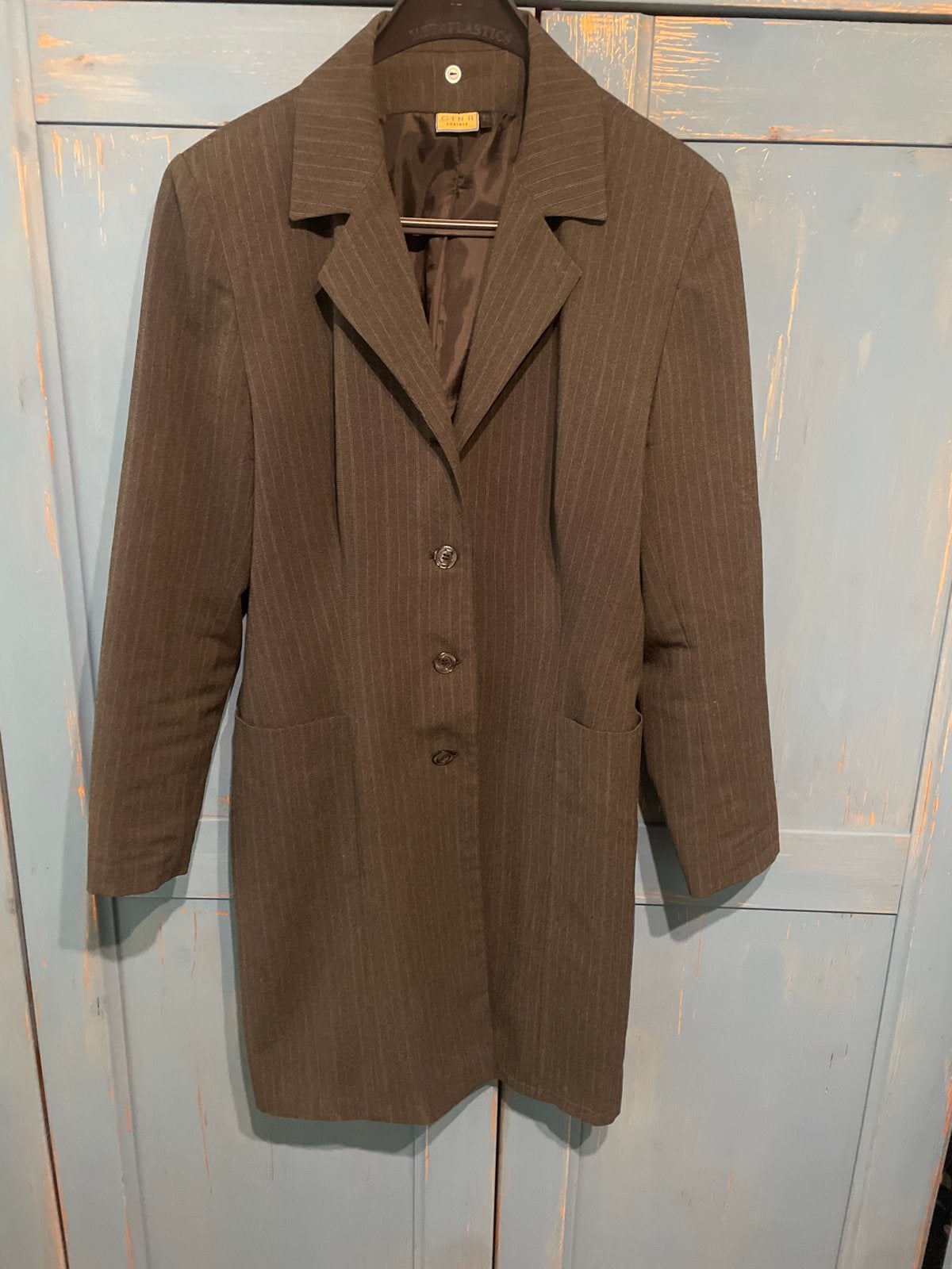 Gina Umberto gestreepte blazer/jurk, Maat 42/44 (L), Ophalen of Verzenden, Zo goed als nieuw, Jasje