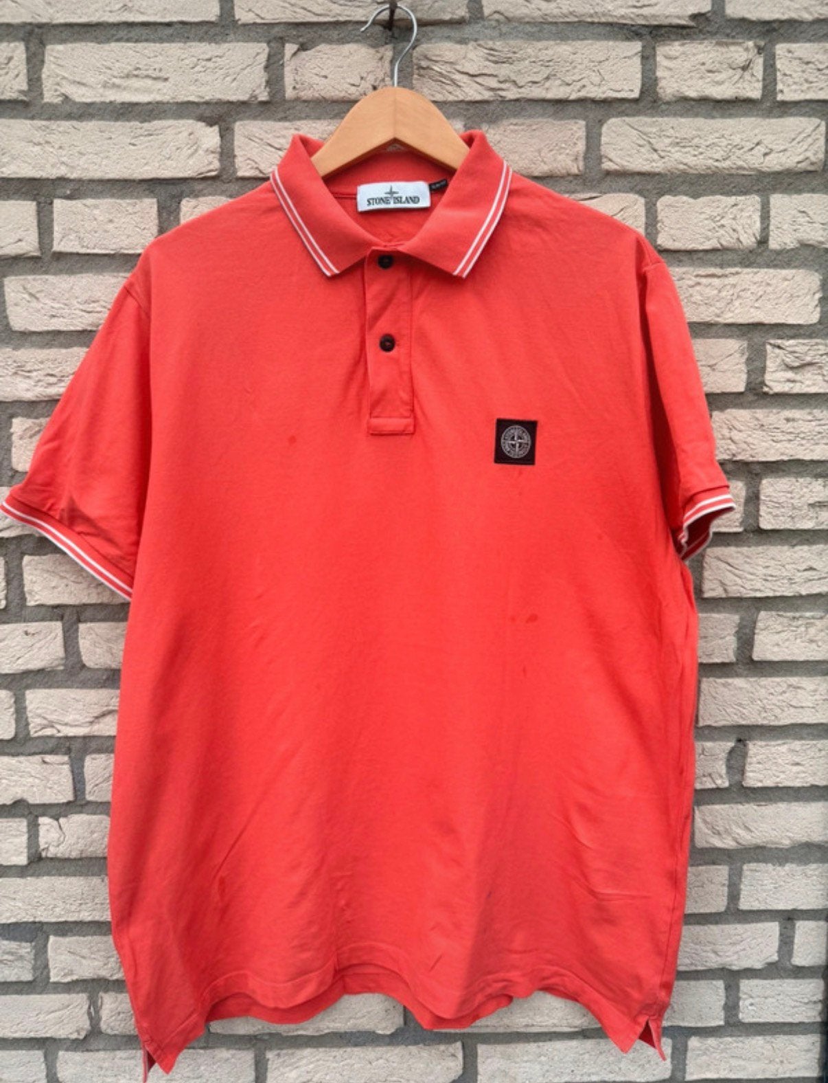 Stone island tshirt ( oranje ) maat 3 xxxl, Kleding | Heren, Polo's, Ophalen of Verzenden, Zo goed als nieuw, Overige maten, Oranje
