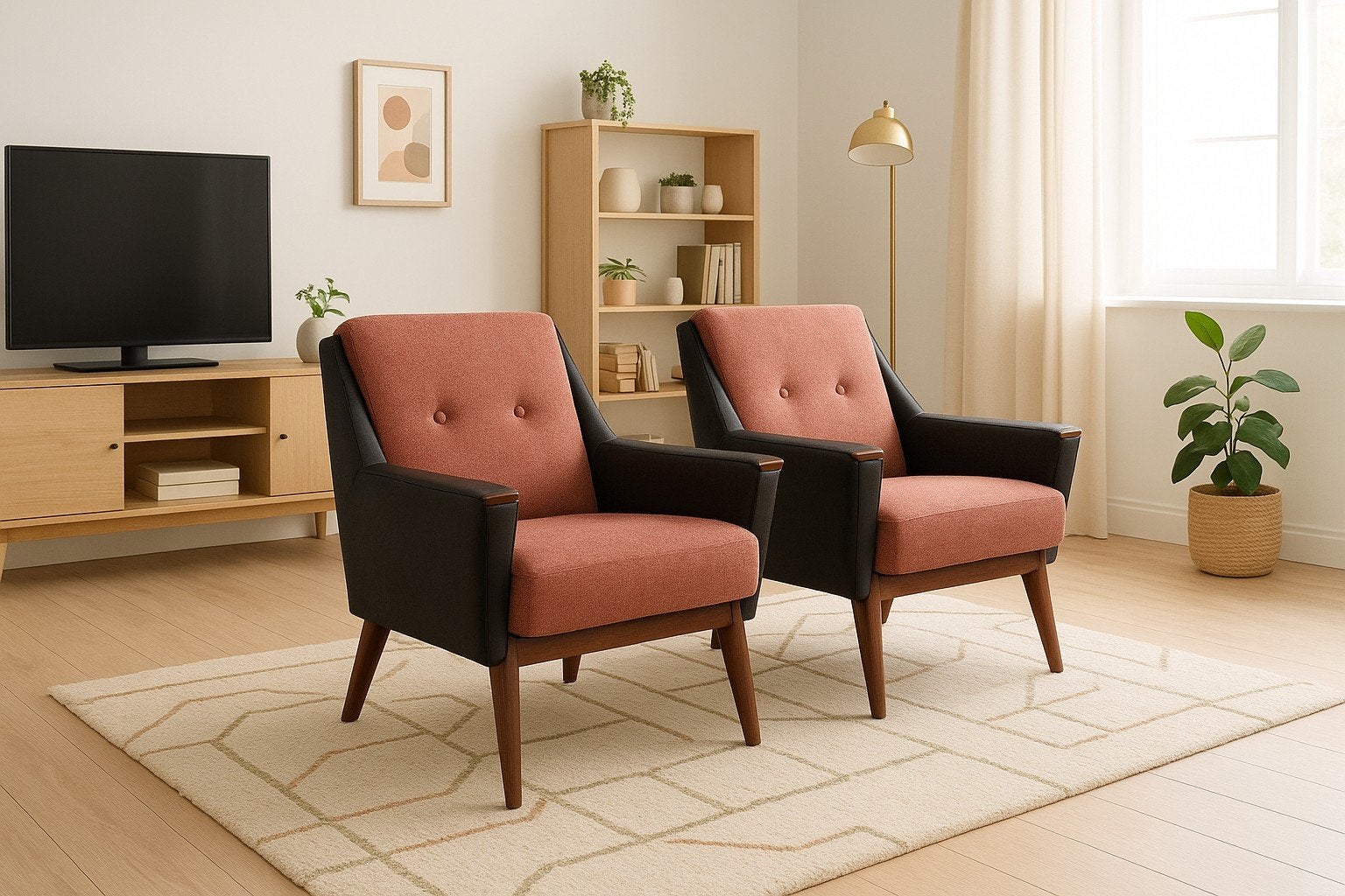 set vintage fauteuils, stoelen, salon set, Gebruikt, Vintage, 75 tot 100 cm, Ophalen of Verzenden