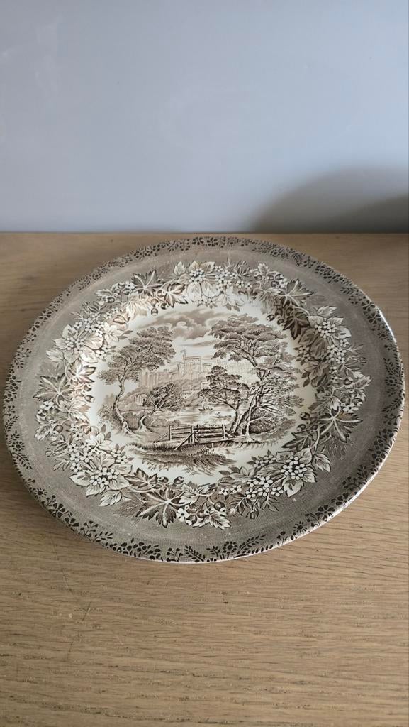 Engels Ironstone Bord - Kastelen Design, Ophalen of Verzenden