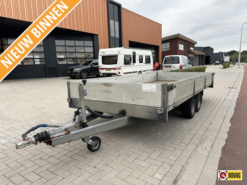 Vlemmix tandemasser plateauwagen 400x183 2.7T 1.650,- ex btw, Auto diversen, Gebruikt
