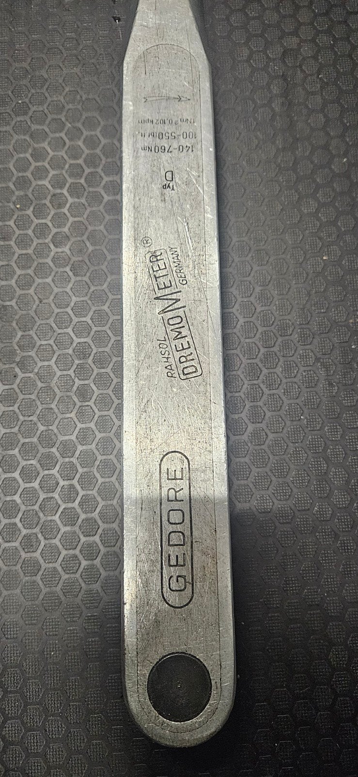 Gedore Dremometer momentsleutel 140-760 Nm, Ophalen of Verzenden, Gebruikt, Sleutel/ratel, Gedore