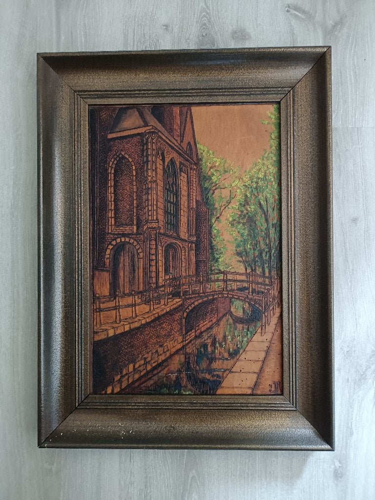 Schilderij Oude Jan in Delft, Ophalen