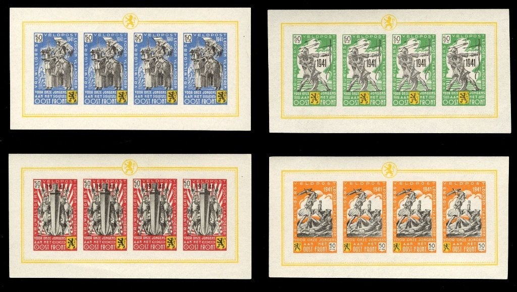 P31) 5X BLOK Vlaamse Legioen BELGIE geen garantie, Verzenden, Postfris