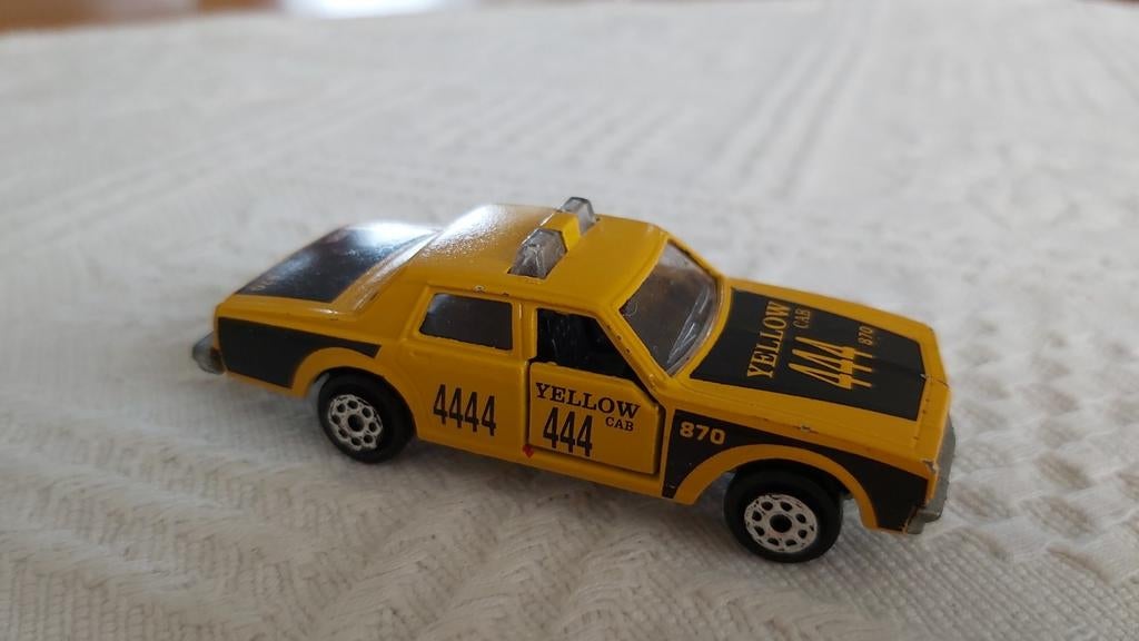 Vintage Matchbox Yellow Cab Taxi Speelgoedauto, Ophalen of Verzenden, Gebruikt, Auto, Matchbox