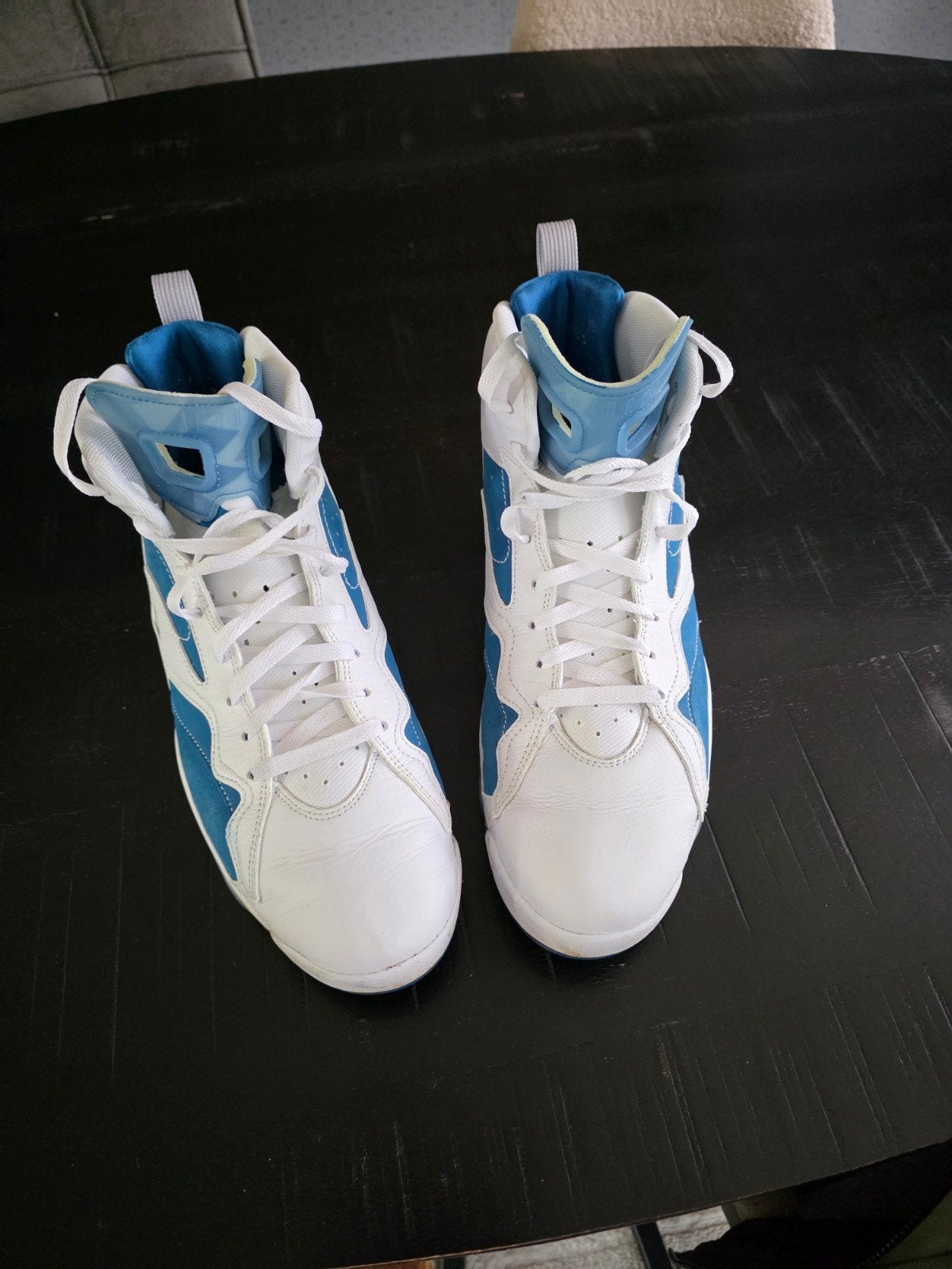Nike Air Jordan MVP- Wit/Blauw size 14, Ophalen of Verzenden, Zo goed als nieuw, Wit