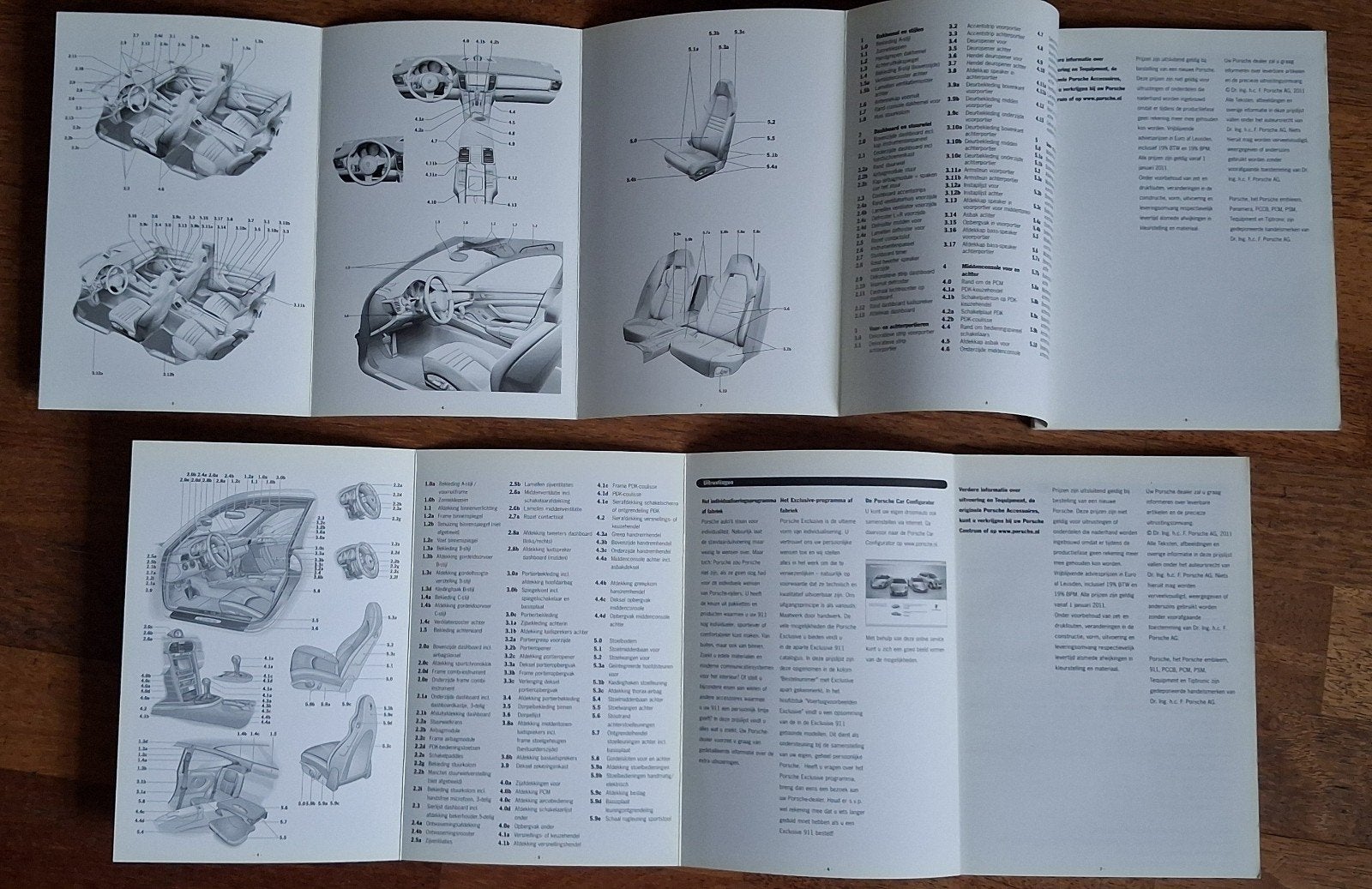 Porsche 911 en Panamera Brochures (2011), Ophalen of Verzenden, Gelezen, Porsche