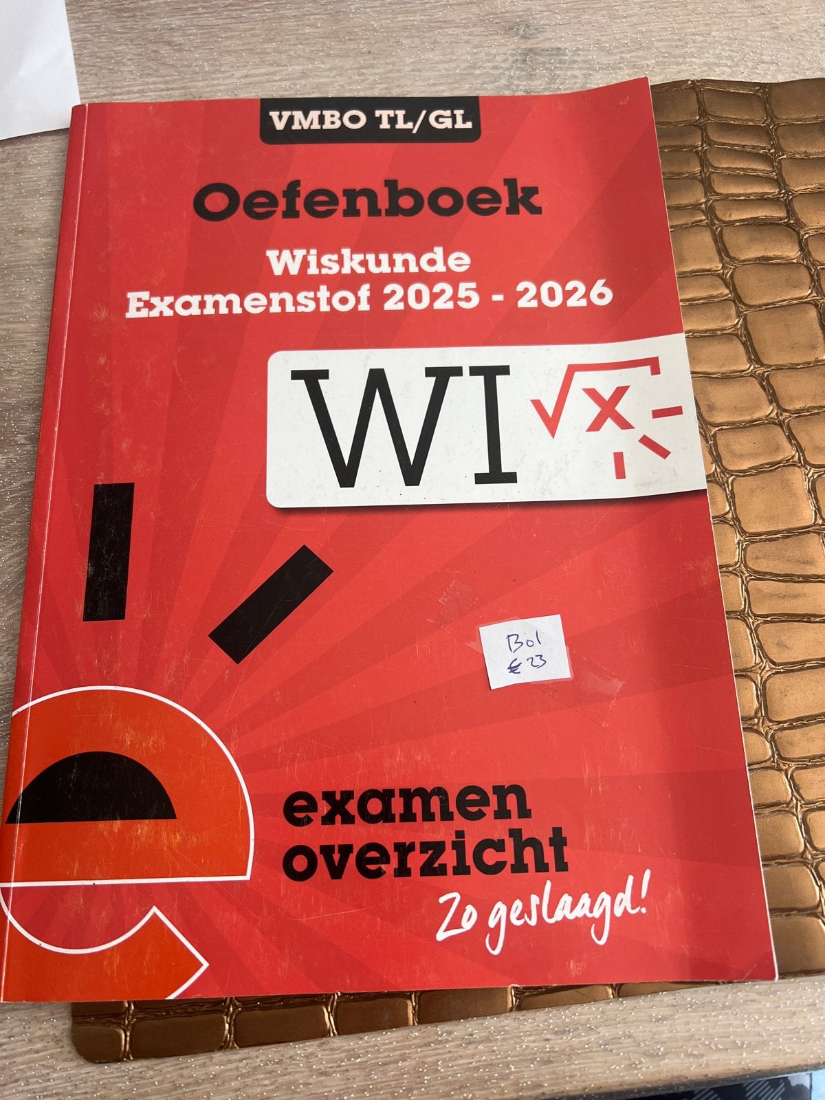 Oefenboek Wiskunde Examenstof VMBO TL/GL 2025-2026, Boeken, Ophalen, Beta, Zo goed als nieuw, LBO