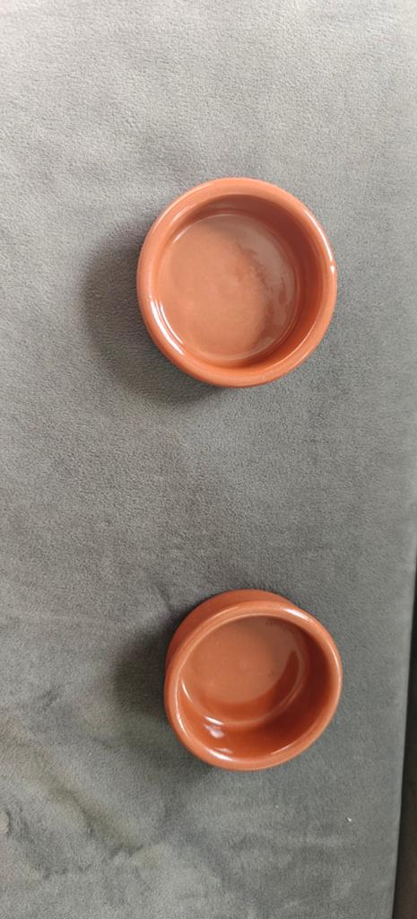 Set van 2 terracotta schaaltjes, Ophalen of Verzenden