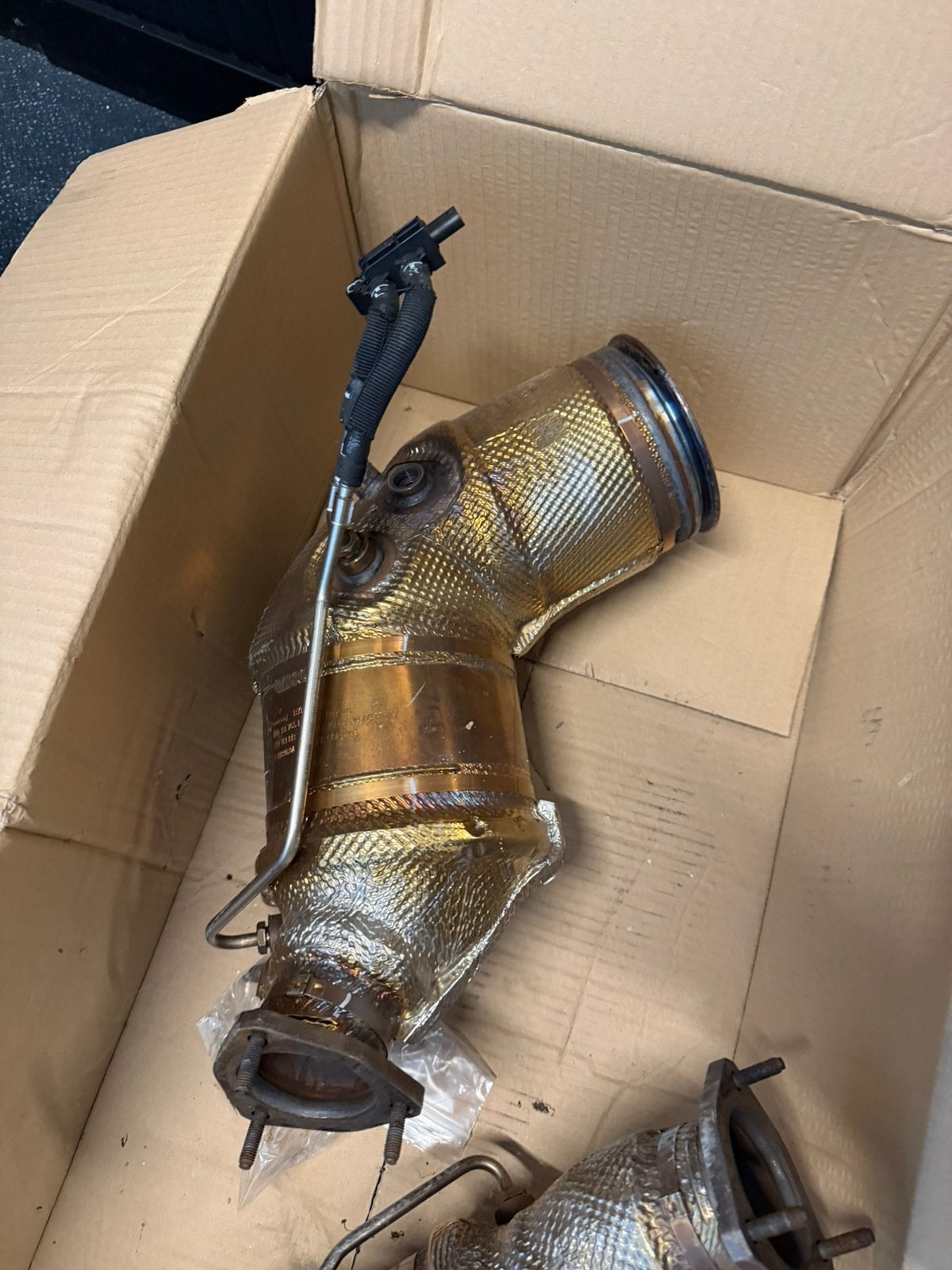 RS6 originele downpipes met katalysatoren/OPF (roetfilters), Ophalen, Audi