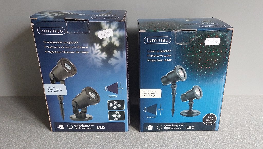 Lumineo Sneeuwvlok en Koel wit en Lumineo Laser Projector, Ophalen of Verzenden, Nieuw