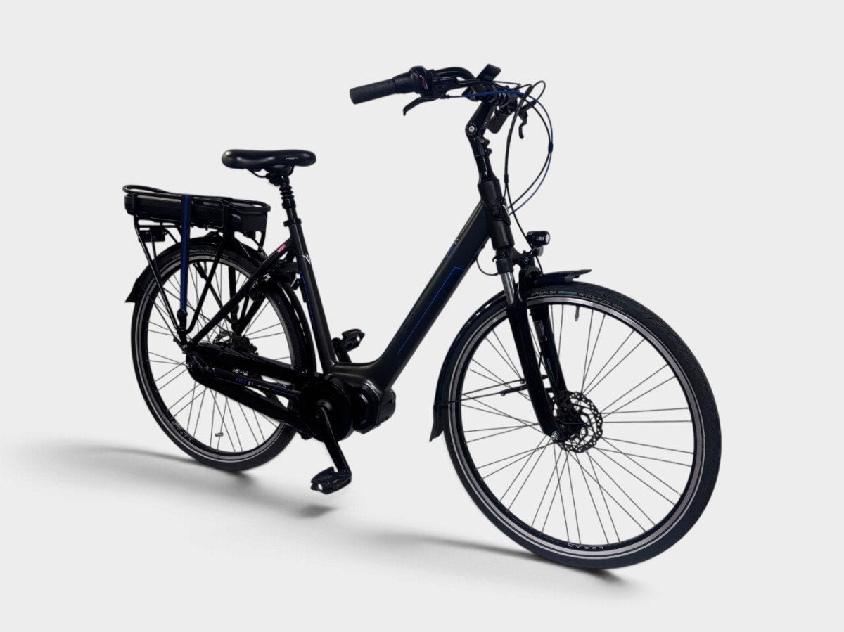 Vyber Ride E1 Black Edition Lage instap Zwart / Blauw 53cm, Gebruikt, -, -, 51 tot 55 cm