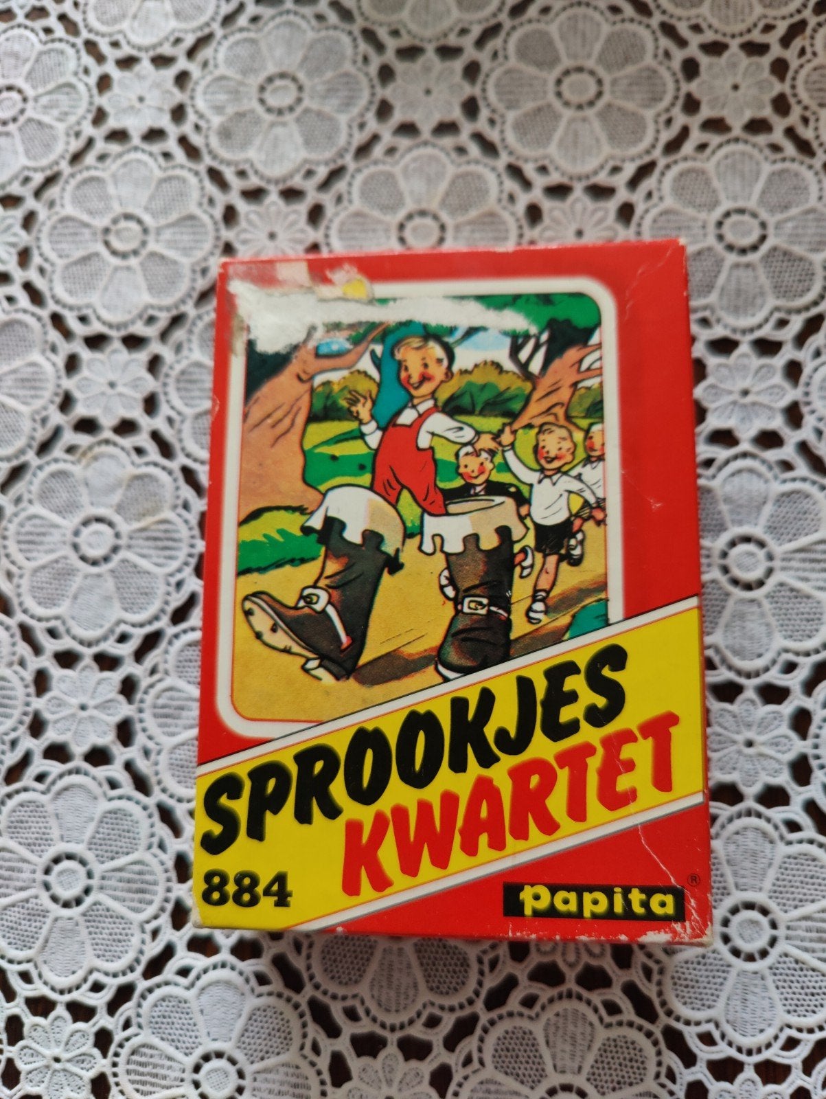 Vintage Sprookjes Kwartetspel - Papita 884, Drie of vier spelers, Ophalen of Verzenden, Gebruikt, Papita