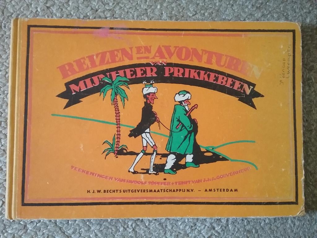 Reizen en avonturen van Mijnheer Prikkebeen (ca.1950), Ophalen of Verzenden, Gelezen, Fictie